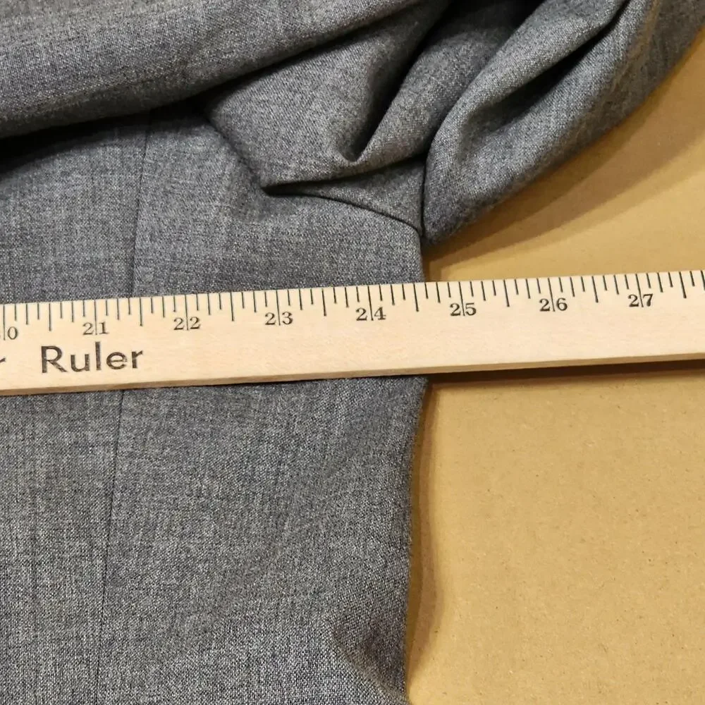 Meeting Street Sport Coat Mens 46 Long Gray Wool Two Button Classic Fit Blazer